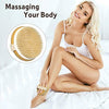 2 Pack Dry Body Brush with Soft and Stiff Bristles, Suitable for All Kinds of Skin